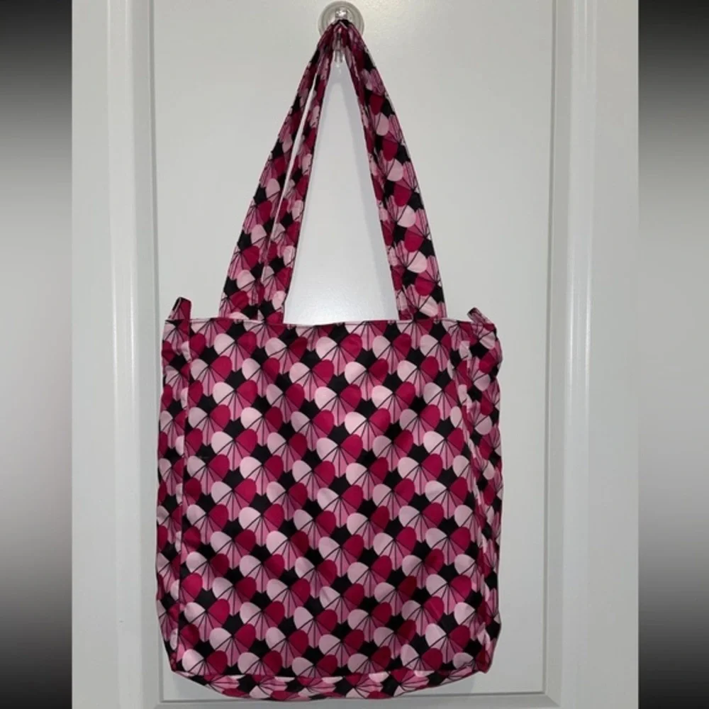 Ju-ju-be Onyx Heart Be Light Tote‎ Bag Pink Black NWT